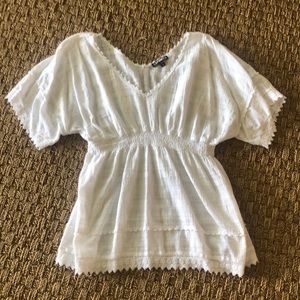 Beachy cotton fit & flare top